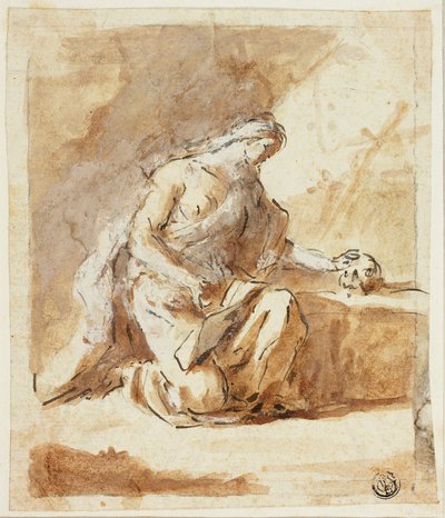 Magdalena penitente de Domenico Mondo