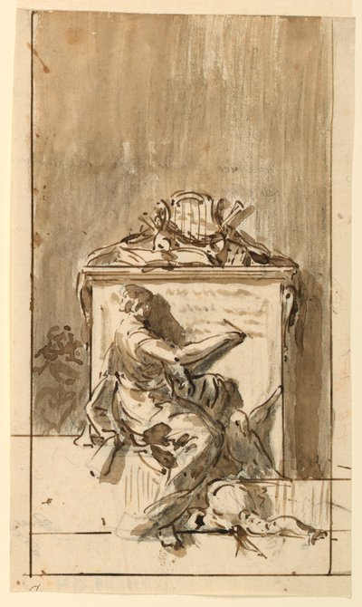 Boceto para un Monumento para ser Fijado a una Pared de Domenico Mondo