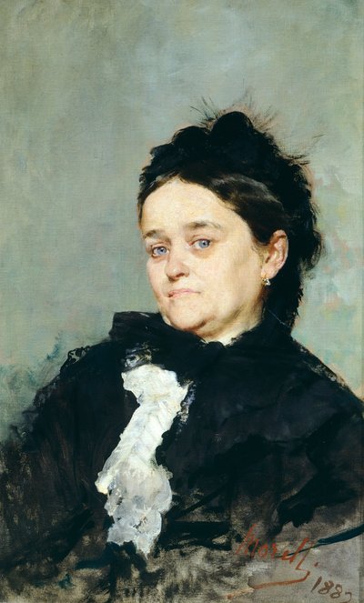 Retrato de Virginia Villari de Domenico Morelli