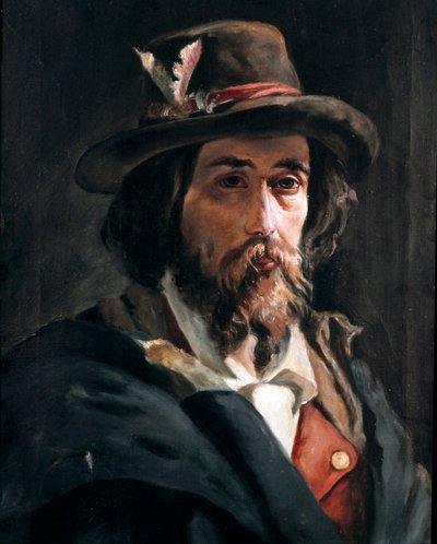 Retrato de Francesco Nullo, patriota italiano y teniente del ejército de Giuseppe Garibaldi de Domenico Morelli