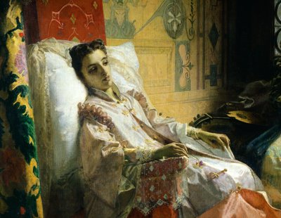 Torquato Tasso leyendo Jerusalén liberada a Eleonora d