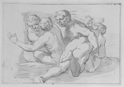 Grupo de ninfas y sátiros de Domenico Parodi