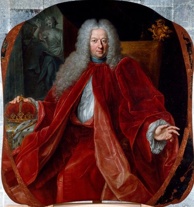 Retrato de Domenico Negrone (1672-1736) Dux de la República de Genes de 1723 a 1726. Pintura de Domenico Parodi de Domenico Parodi