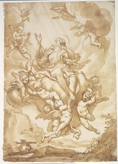Ascensión de Santa María Magdalena de Domenico Piola