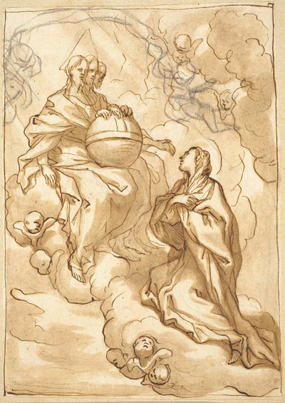 Visión de la Trinidad de la Beata María Vittoria Fornari de Domenico Piola