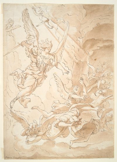 Caída de los Ángeles Rebeldes de Domenico Piola