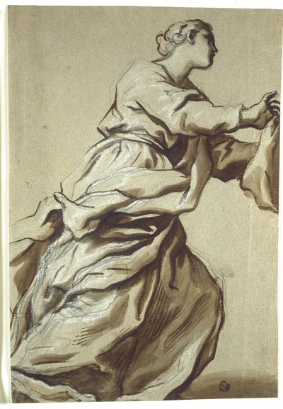 Estudio para Detalle: Santa Verónica de Domenico Piola
