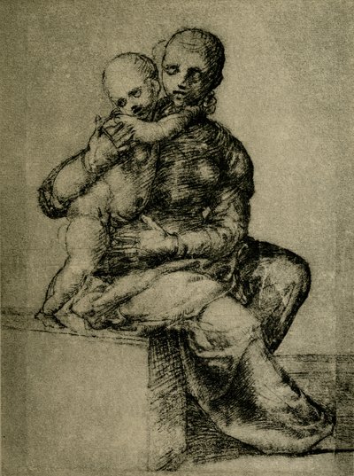 Madonna con niño de Domenico Puligo