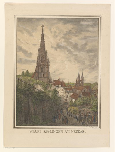 Vista de Esslingen am Neckar
Stadt Esslingen am Neckar (título en el objeto) de Domenico Quaglio (II)