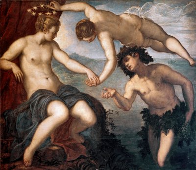 Baco, Venus y Ariadna de Domenico Robusti Tintoretto
