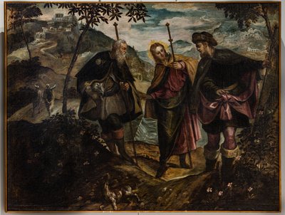Encuentro en el camino de Emaús (óleo sobre lienzo) de Domenico Robusti Tintoretto