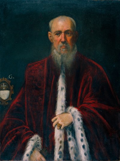 Retrato del Procurador Alessandro Gritti - Retrato del Procurador Alessandro Gritti - Pintura de Jacopo Robusti, llamada Tintoretto (Le Tintoret) (1518-1594) - ca 1581 - Óleo sobre lienzo - 99,5x75 - Museu Nacional d
