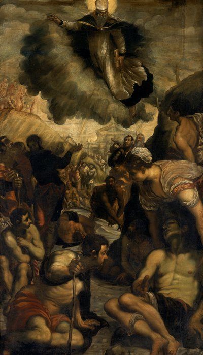 San Agustín curando al lisiado de Domenico Robusti Tintoretto