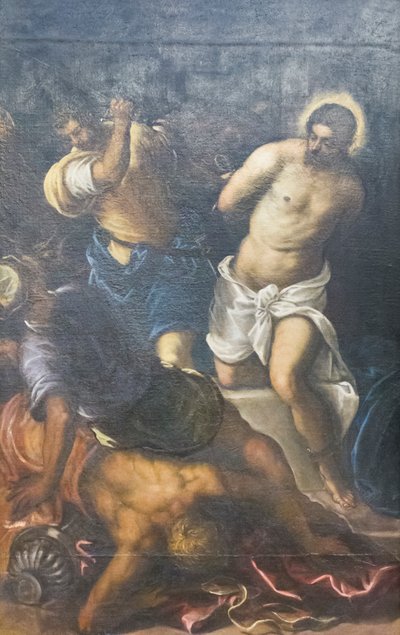 La Flagelación, c.1598 (óleo sobre lienzo) de Domenico Robusti Tintoretto