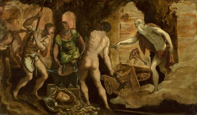 La fragua de Vulcano, circa 1544-1548 de Domenico Robusti Tintoretto
