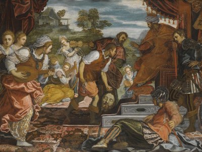 El triunfo de David de Domenico Robusti Tintoretto