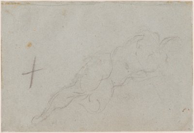 Desnudo femenino [verso] de Domenico Tintoretto