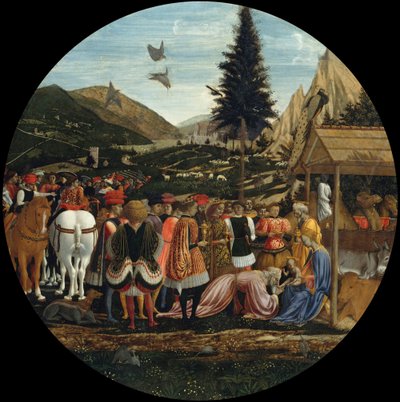 Alemán: Die Anbetung der Könige Adoration of the Magi de Domenico Veneziano