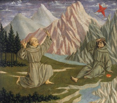 San Francisco recibiendo los estigmas de Domenico Veneziano