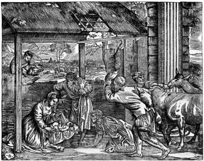Adoración de los pastores de Domenico dalle Greche