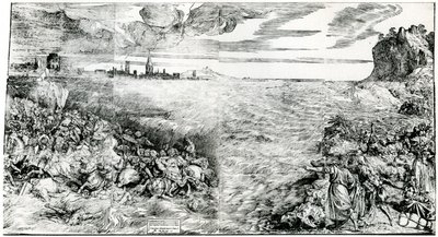 Destrucción del ejército del faraón en el Mar Rojo, 1549, 1937 de Domenico dalle Greche