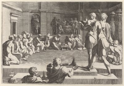 El banquete de Alejandro Magno de Domenico del Barbiere after Francesco Primaticcio