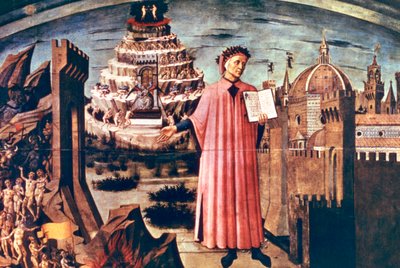 Dante y su poema La Divina Comedia, 1465 de Domenico di Michelino
