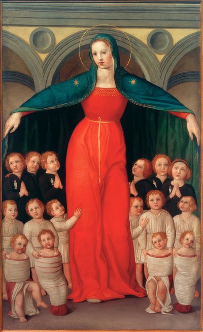 Madonna de los niños abandonados de Domenico di Michelino