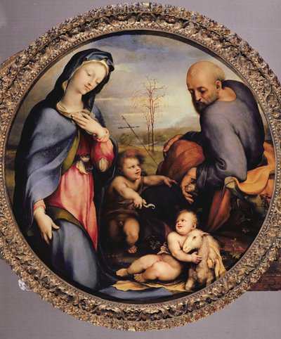 La Sagrada Familia con el Niño Juan Bautista, c.1515 de Domenico di Pace Beccafumi  