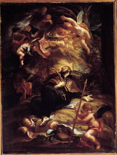 La muerte de San Francisco Javier de Domenico the Elder Piola