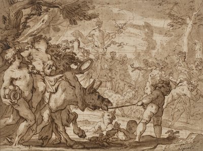El triunfo de Baco de Domenico the Elder Piola