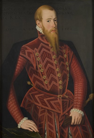 Retrato del Rey Erik XIV de Suecia (1533-1577) de Domenicus Verwilt