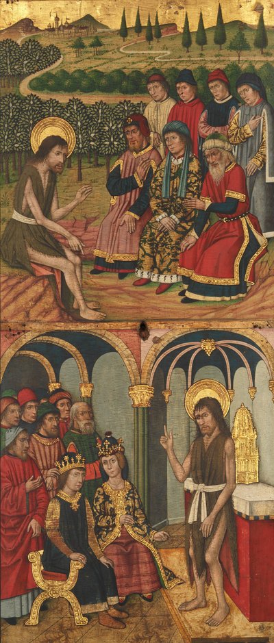 Panel de San Juan Bautista con escenas de su vida, 1464-1507 de Domingo Ram