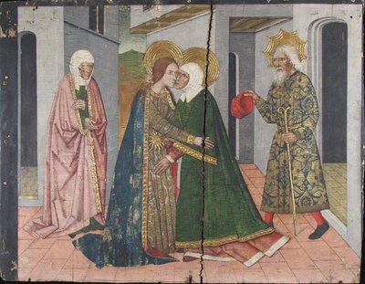 El panel de la Visitación del retablo de San Juan de Domingo Ram