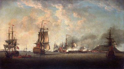 Ataque británico a la fortaleza de Goree, 29 de diciembre de 1758, frente a Dakar de Dominic Serres