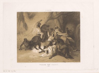 Willem conoció a de Hoorn, conde de Orange, lucha contra los moros Guillermo de Orange / 806 (título sobre objeto) de Dominicus Anthonius Peduzzi