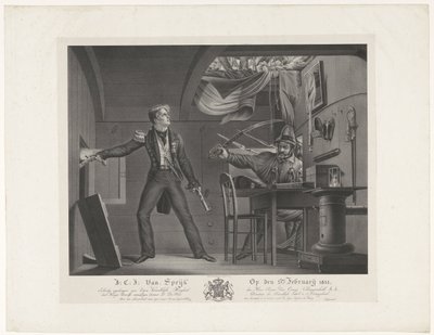 J:C:J: Van Speijk el 5 de febrero de 1831 (título sobre el objeto) de Dominicus Franciscus du Bois