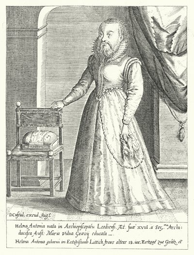 Helena Antonia de Lieja, la enana barbuda de la corte de María de Austria, Emperatriz del Sacro Imperio Romano de Dominicus or Custodis Custos