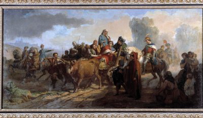 La locura de Carlos VI (1368-1422). Pintura de Antoine Dominique Magaud (1817-1899) Óleo sobre lienzo cm 111x221 Colección P. Dumon mención obligatoria: Colección fondation regards de provence Marsella de Dominique Magaud