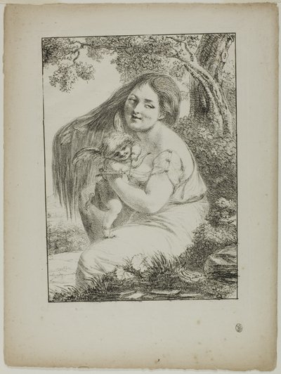 Cupido y una joven de Dominique Vivant Denon