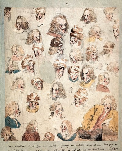 Diferentes aires en 30 cabezas de Voltaire de Dominique Vivant Denon