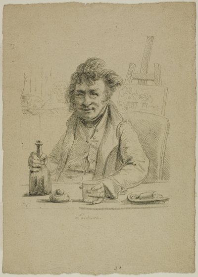Retrato de Lantara en el papel de Joly, de Le Peintre au Cabaret de Dominique Vivant Denon