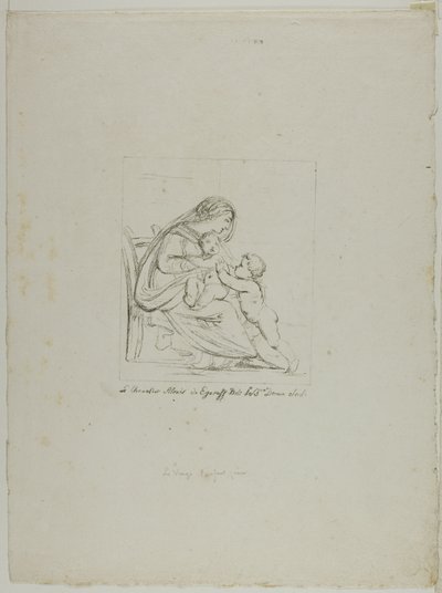 Virgen sedente de Dominique Vivant Denon