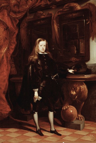 Retrato de Carlos II de España (óleo sobre lienzo, c.1675) de Don Juan Carreno de Miranda