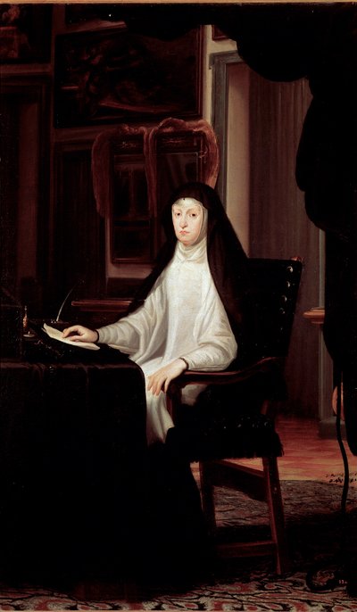 Retrato de la Reina Mariana de Austria viuda de Don Juan Carreno de Miranda