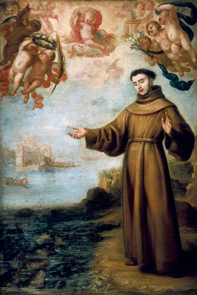 La predicación de San Antonio de Padua, pintura de Juan Carreño de Miranda de Don Juan Carreno de Miranda