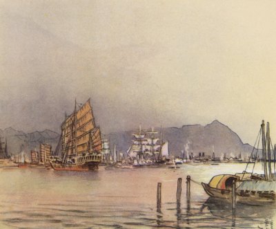 Hong-Kong (litografía en color) de Donald (after) Maxwell