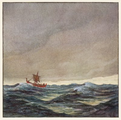 Rudyard Kipling: Song of the Red War-Boat (litografía en color) de Donald (after) Maxwell