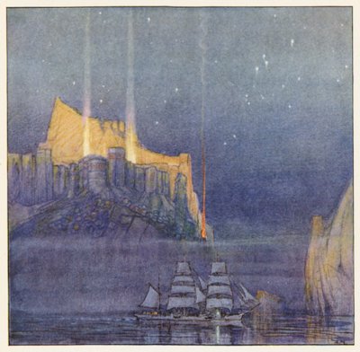 Rudyard Kipling: Los mercaderes (litografía en color) de Donald (after) Maxwell
