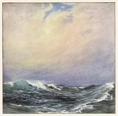 Rudyard Kipling: El mar y las colinas (litografía en color) de Donald (after) Maxwell